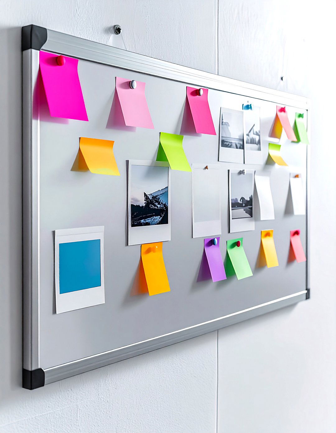 Magnetic wall board - 30 no drill bedroom ideas