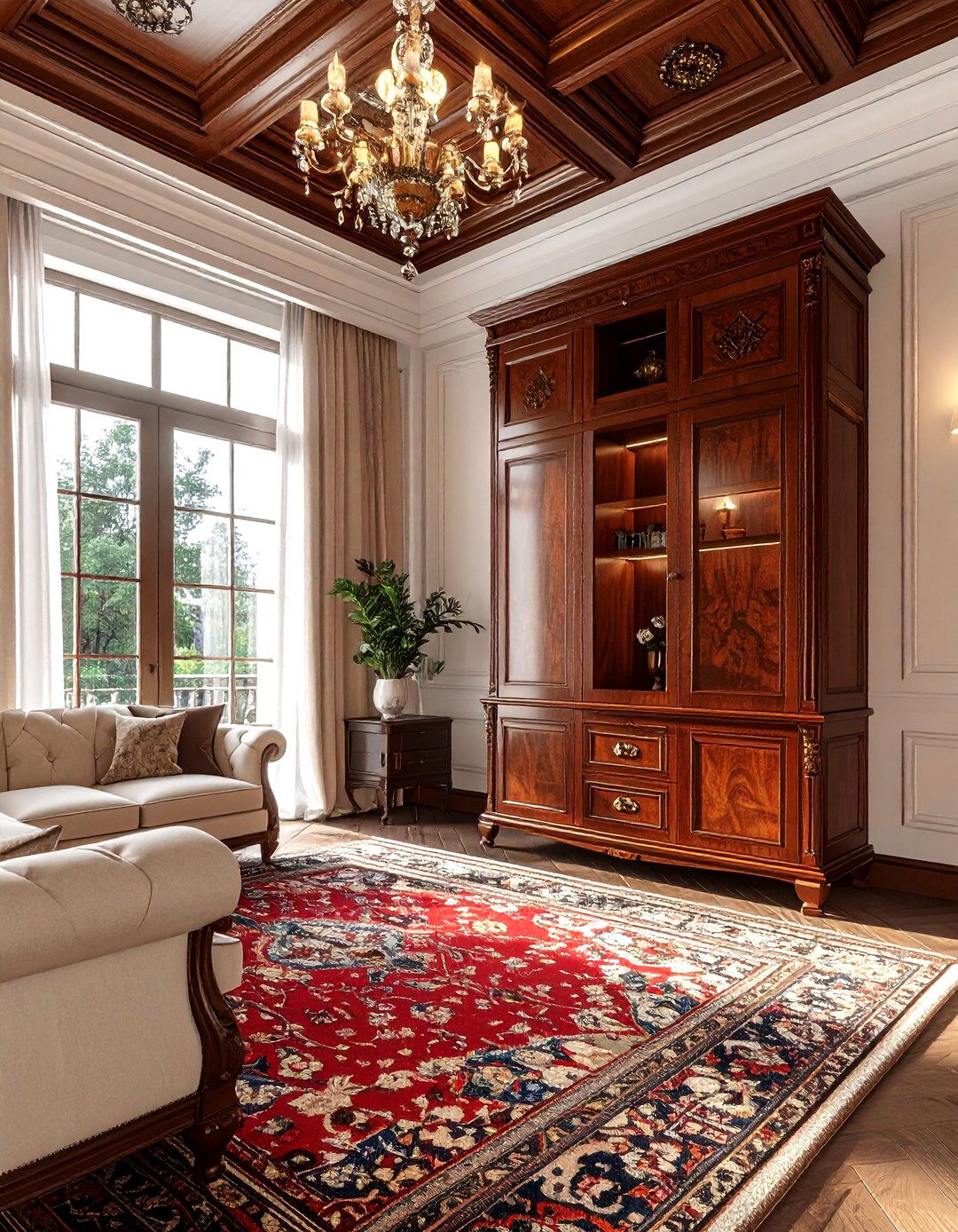 Mahogany Armoire