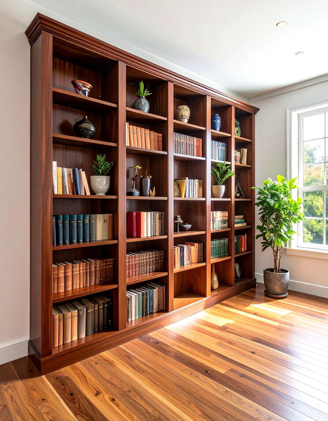 Mahogany Bookshelf - 30 living room mahogany furniture ideas