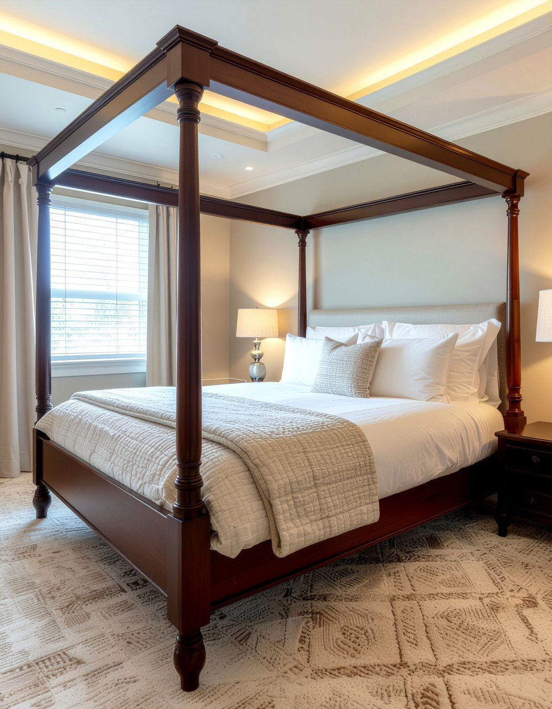 Mahogany Canopy Bed Frame - 30 bedroom mahogany furniture ideas