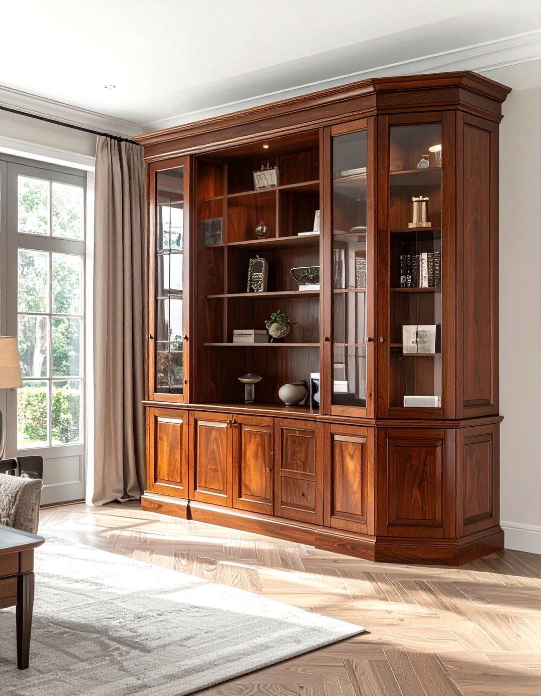 Mahogany Corner Cabinet - 30 living room mahogany furniture ideas