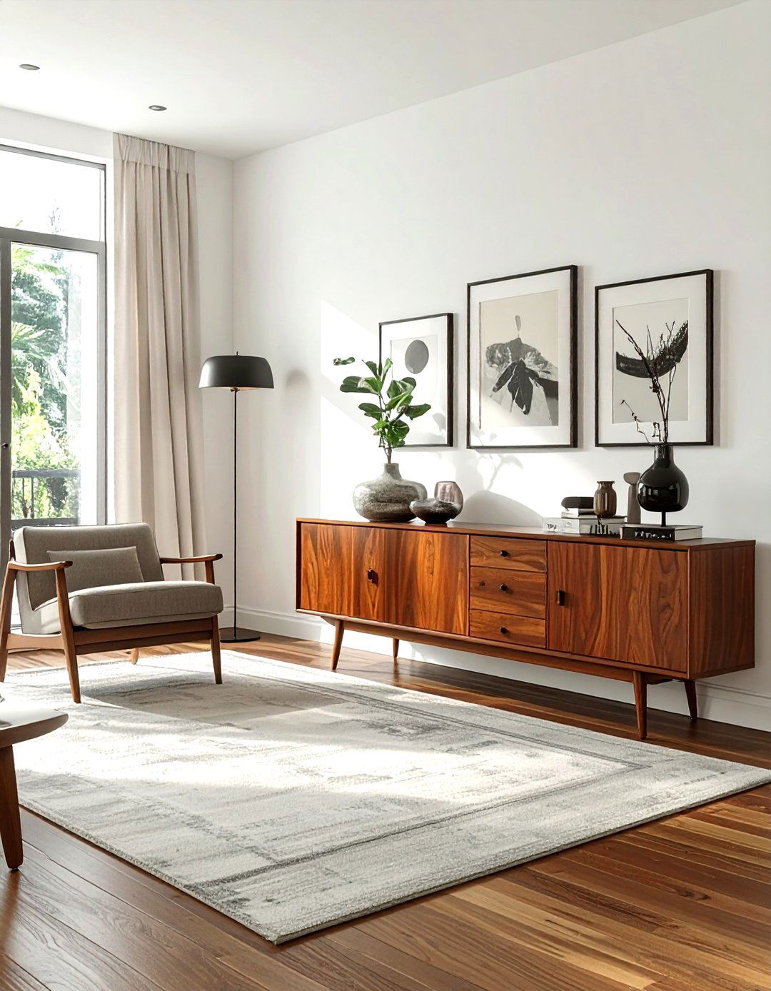 Mahogany Credenza - 30 living room mahogany furniture ideas