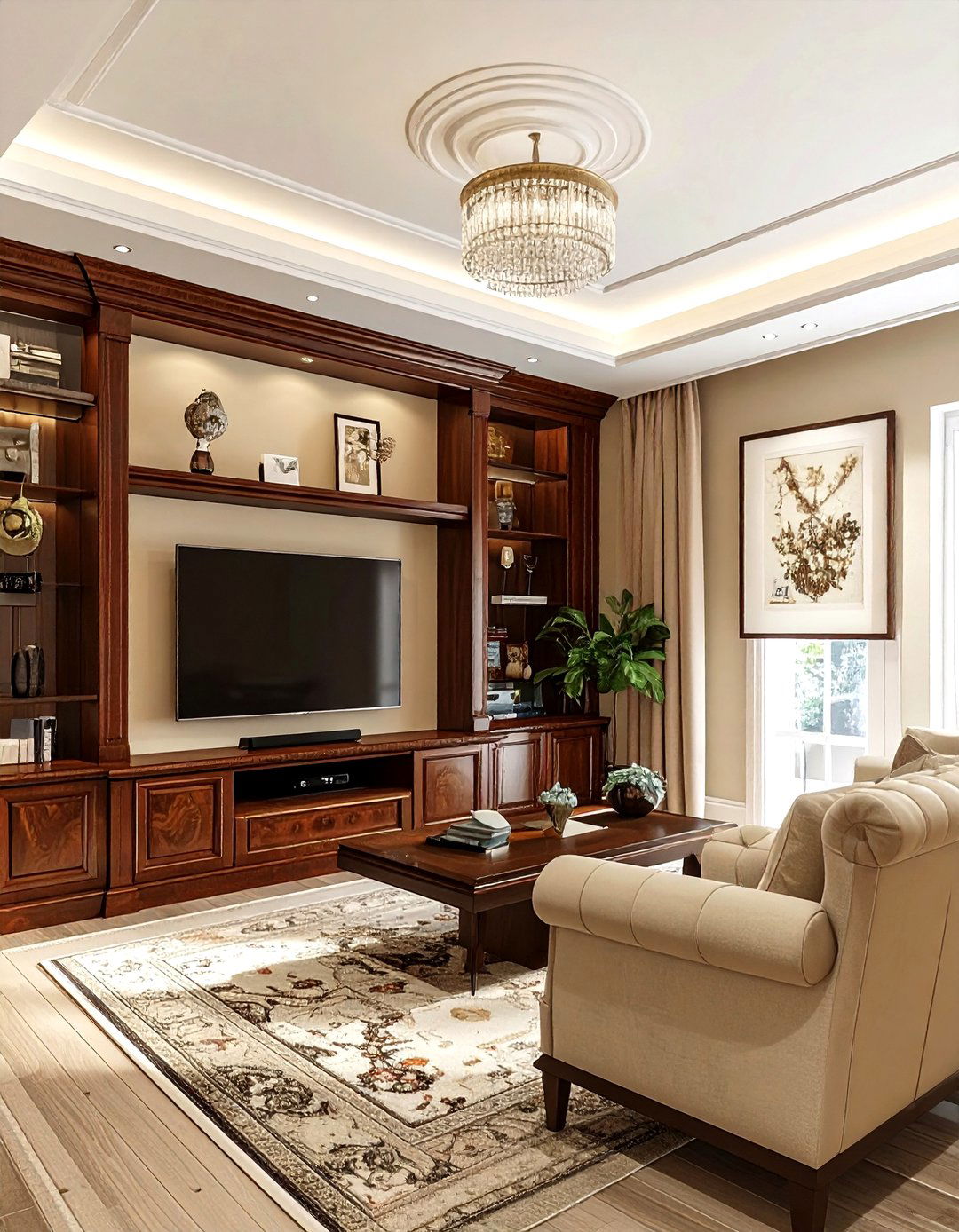 Mahogany Entertainment Center - 30 living room mahogany furniture ideas