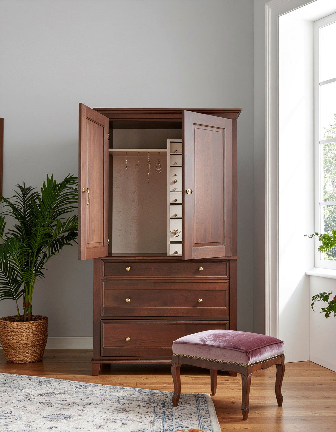 Mahogany Jewelry Armoire - 30 bedroom mahogany furniture ideas