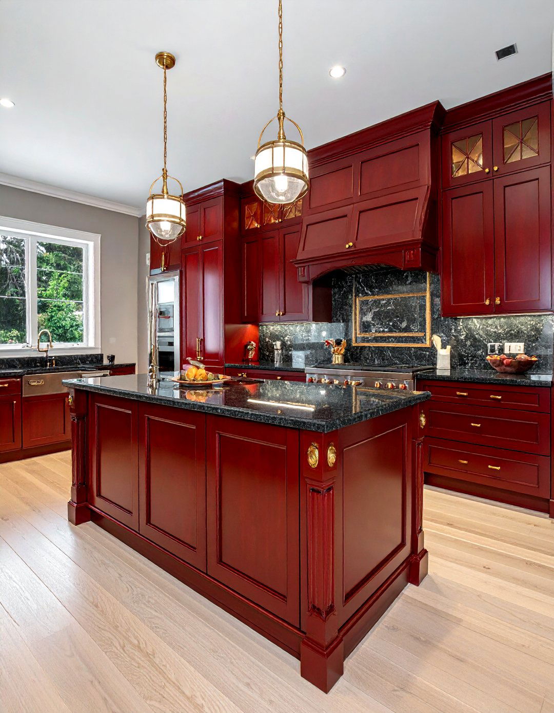 Mahogany Kitchen Cabinets - 30 warm wood kitchen ideas