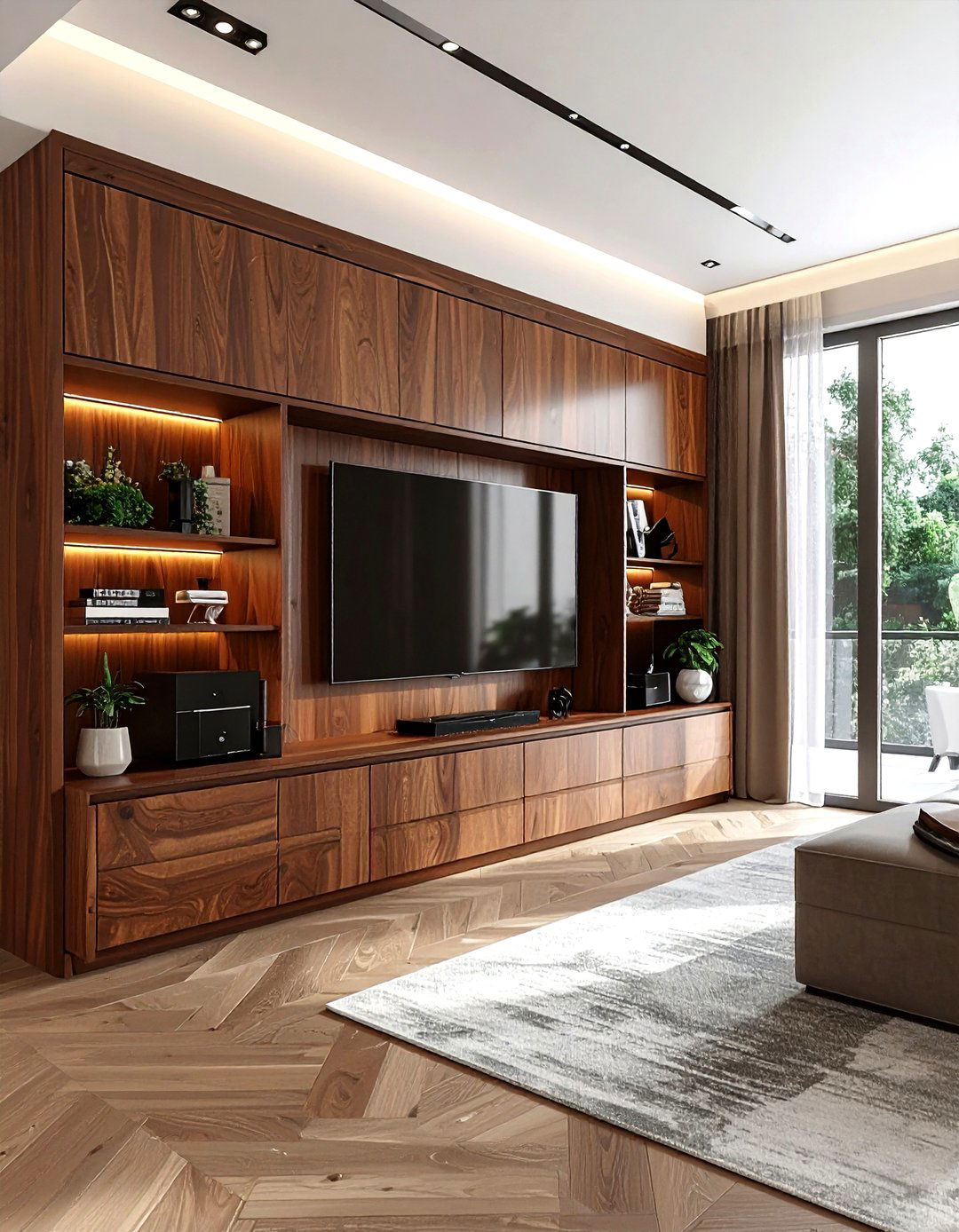 Mahogany Media Console - 30 living room mahogany furniture ideas