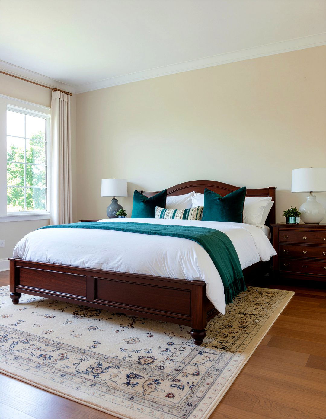 Mahogany Sleigh Bed - 30 bedroom mahogany furniture ideas