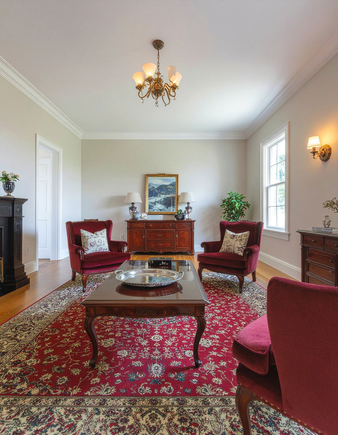 Mahogany coffee table - 30 living room classic furniture ideas