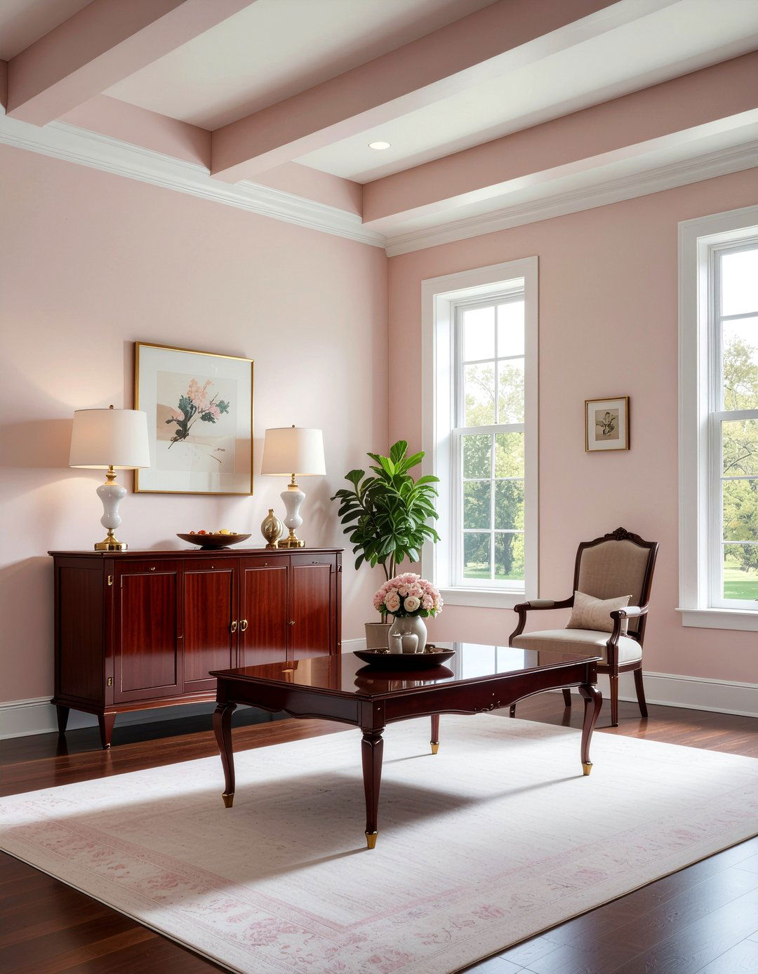 Mahogany furniture set - 30 Georgian living room ideas