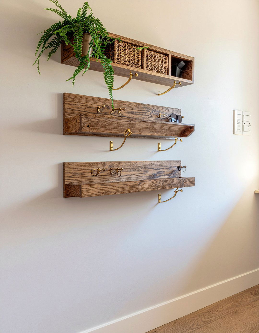 Mail Organizer Wall - 30 kitchen drop zone ideas