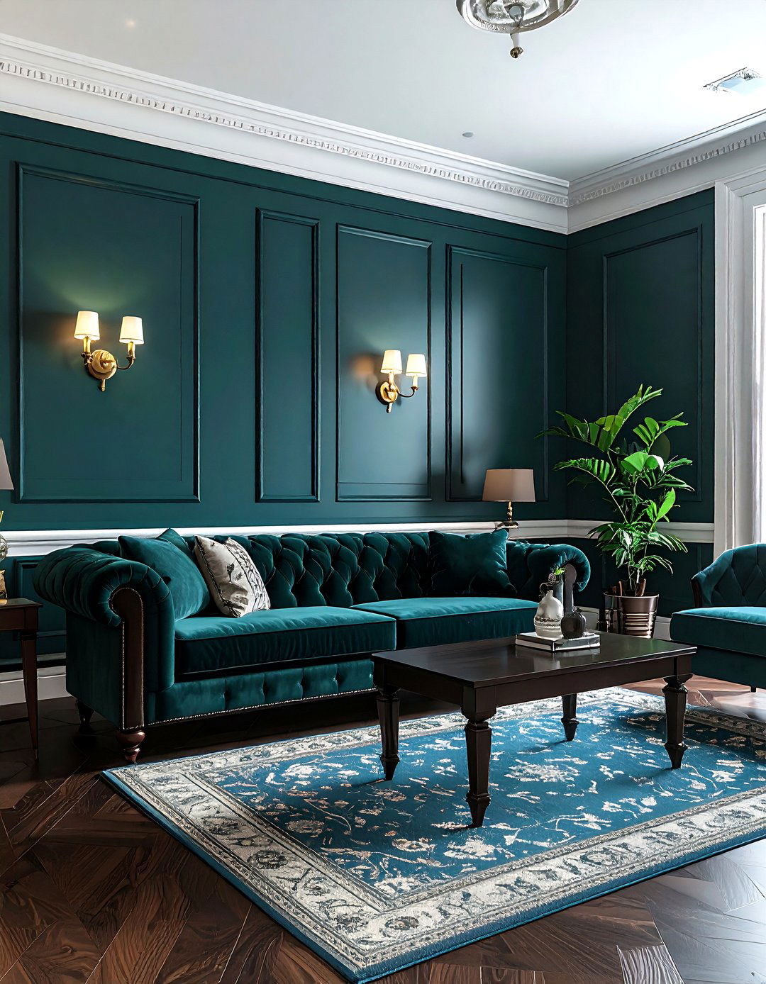 Mallard green living room - 30 living room green walls