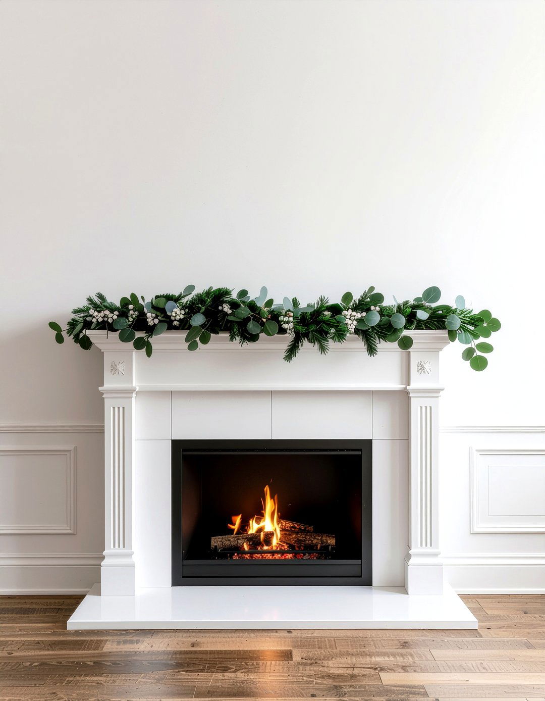 Mantel Garland Greenery - 30 everyday flower ideas