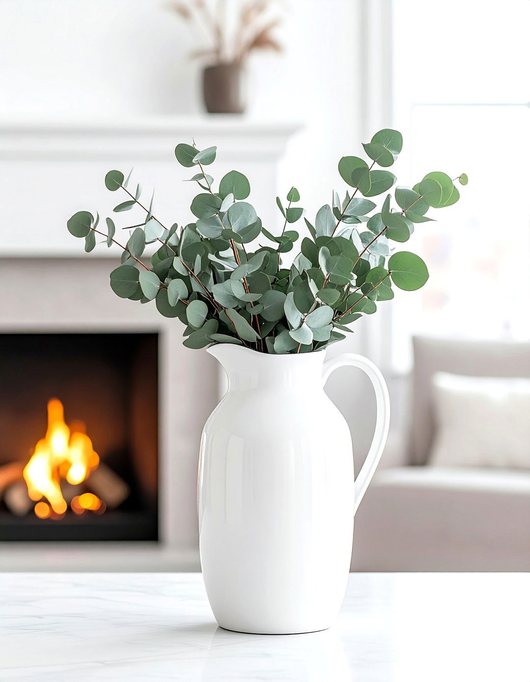 Mantel Greenery Vase - 30 vase styling ideas