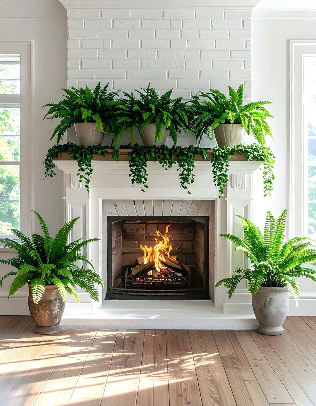 Mantel plant styling - 30 plant styling ideas