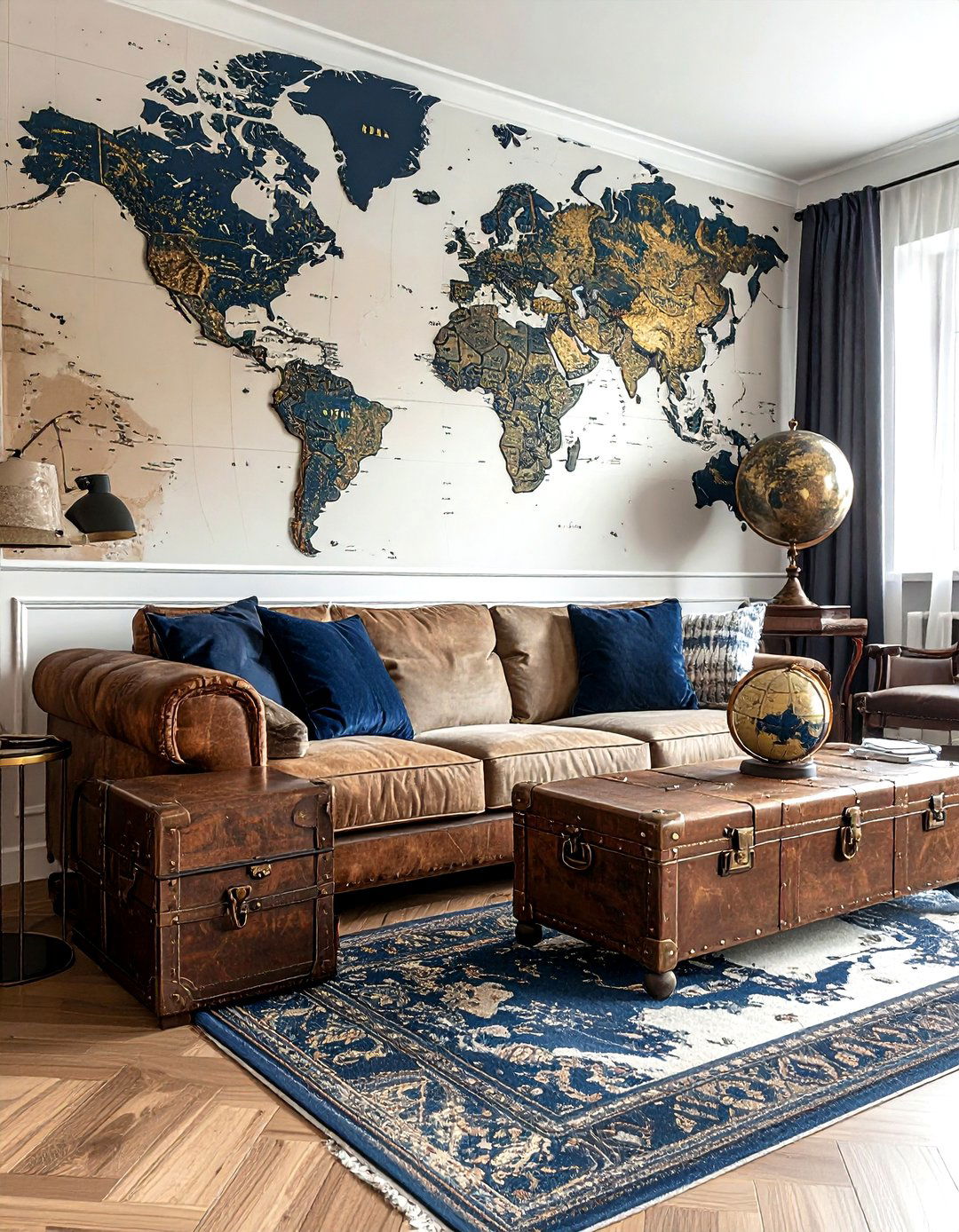 Map Wall Stickers - 30 living room wall stickers