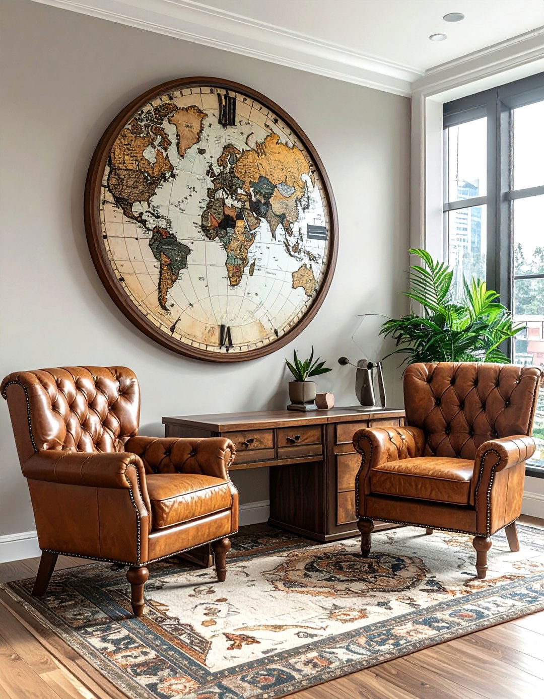 Map wall clock - 30 wall clock ideas