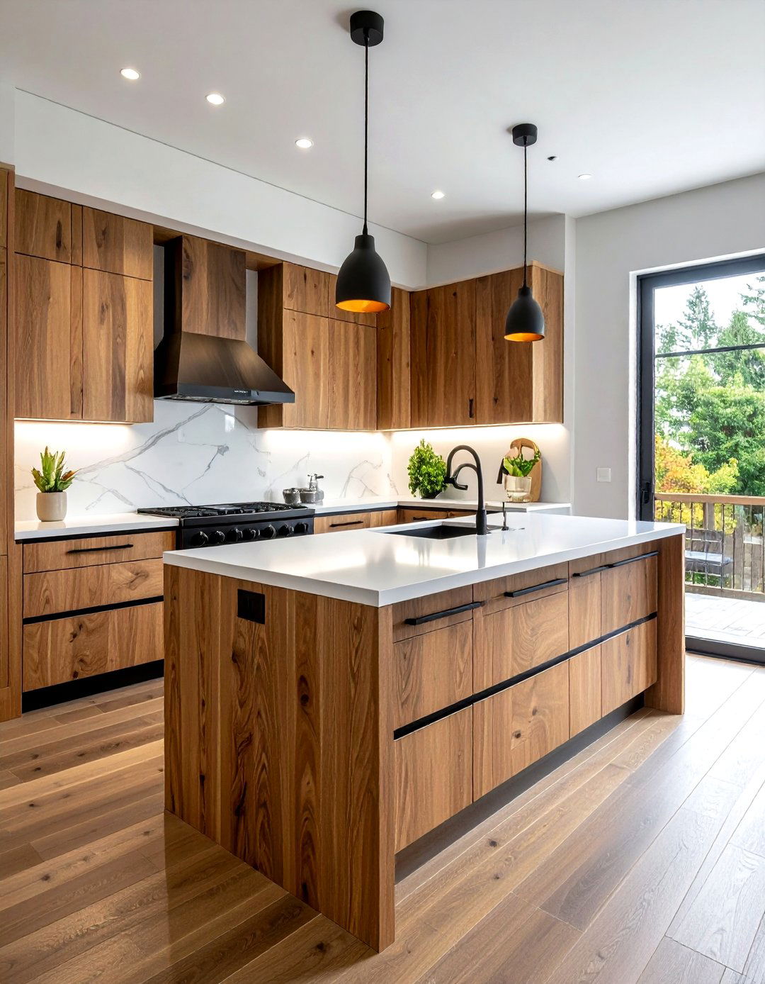 Maple wood kitchen cabinets - 30 natural wood kitchen cabinet ideas