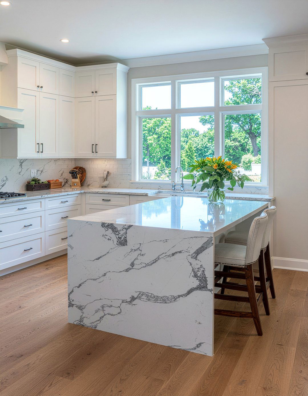 Marble And Wood Countertops - 30 kitchen finish mixing ideas