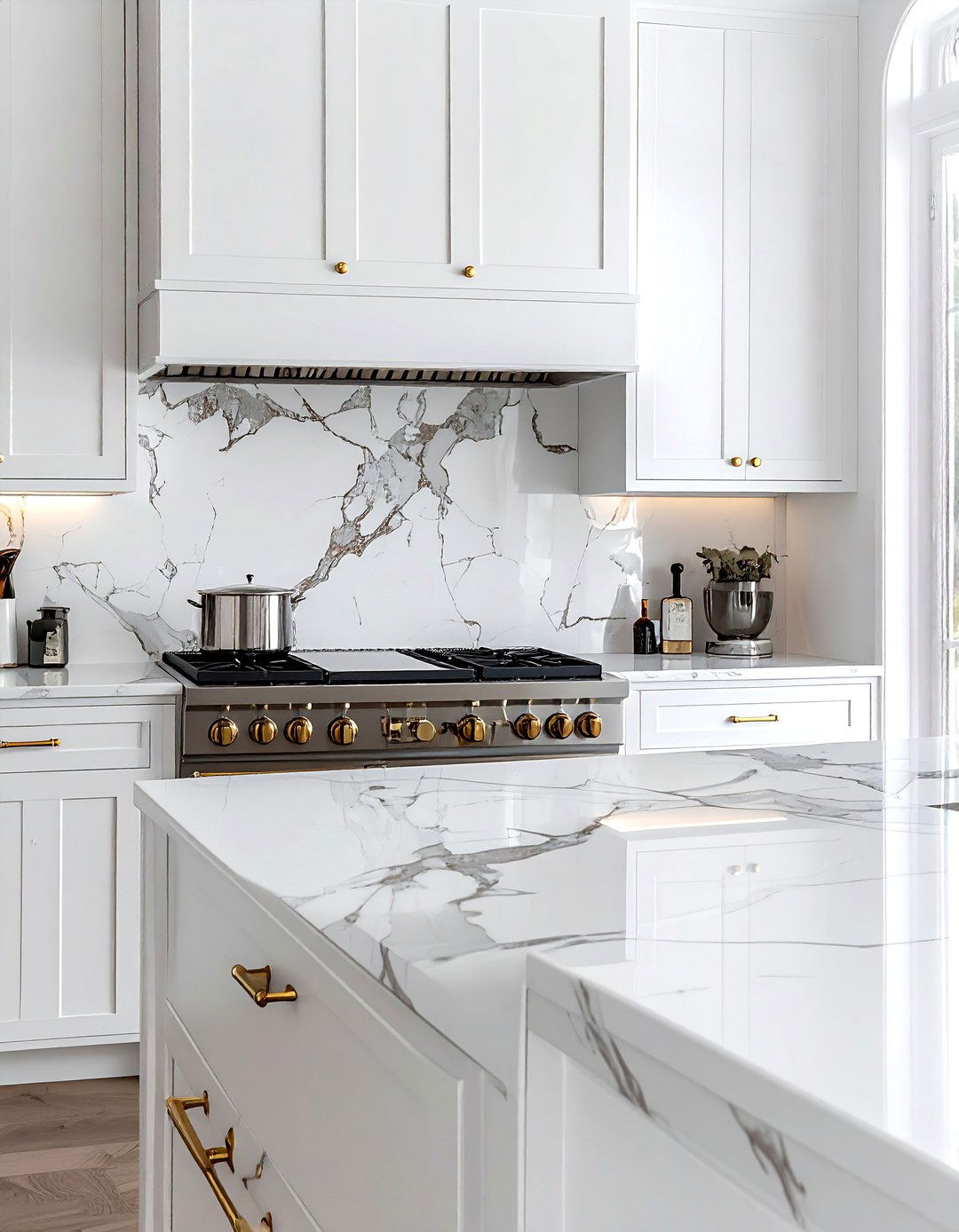 Marble Backsplash - 30 marble decor ideas
