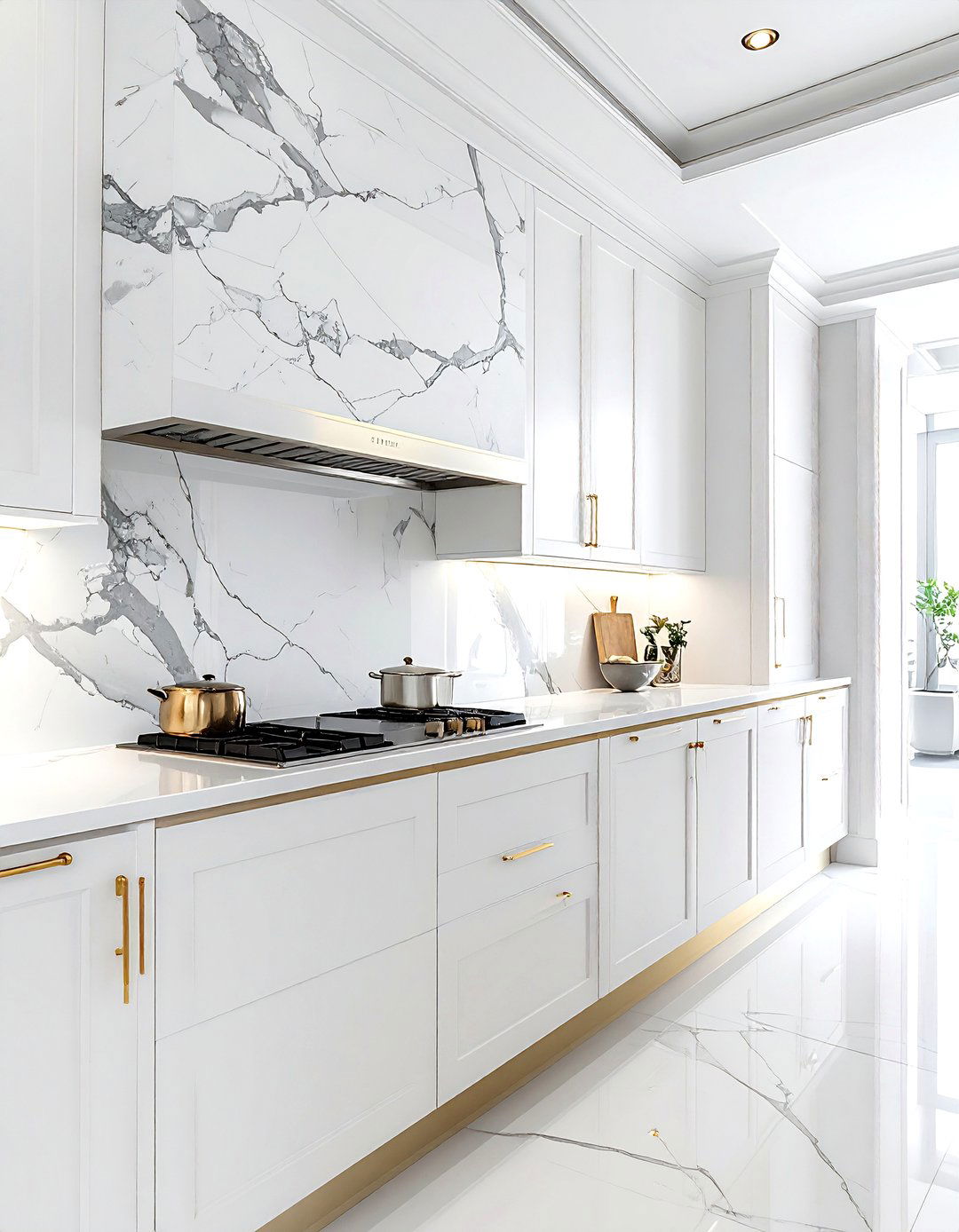Marble Backsplash - 30 ultimate kitchen ideas