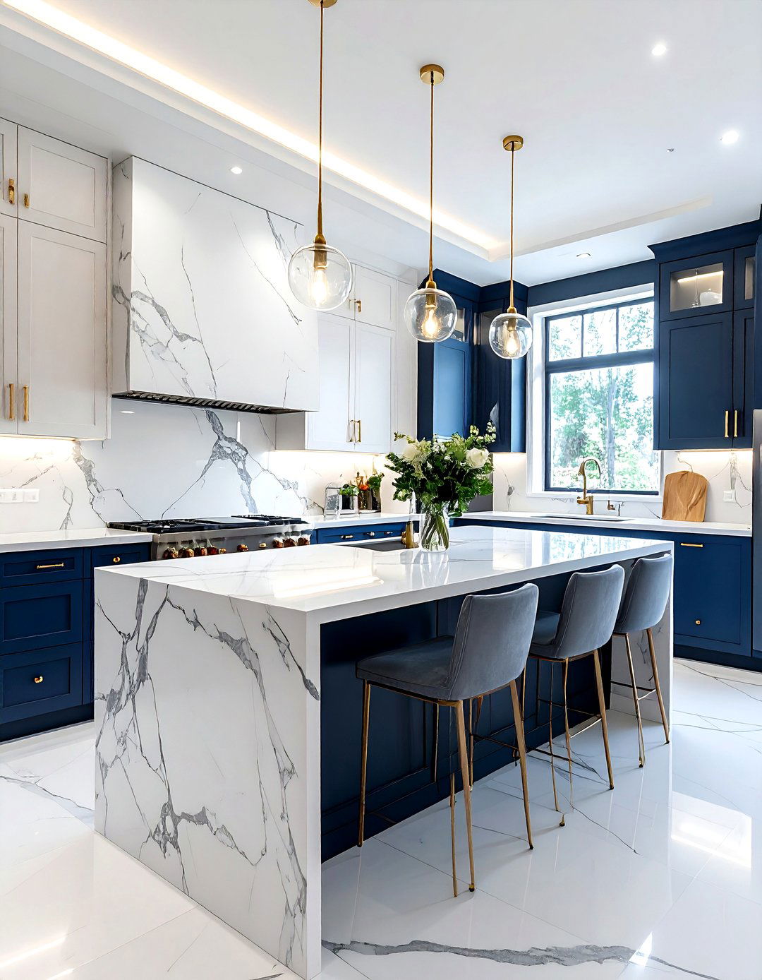 Marble Backsplash Kitchen - 30 simple kitchen ideas