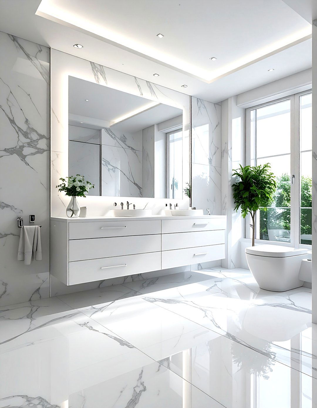 Marble Bathroom - 30 viral bathroom ideas