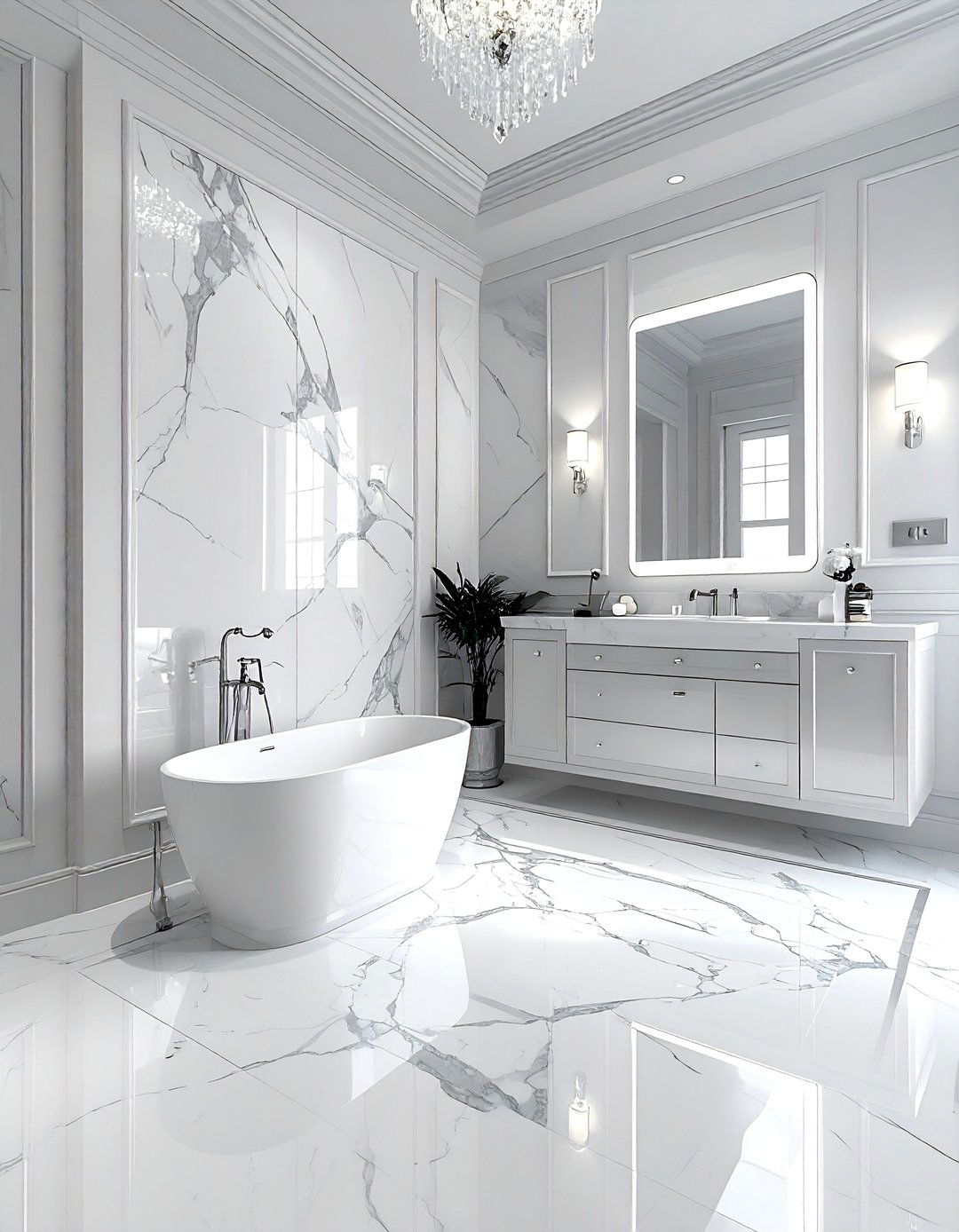 Marble Bathroom - 30 bathroom room settings