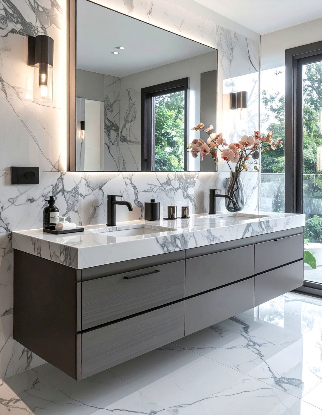 Marble Bathroom Vanity - 30 interior designer decor ideas