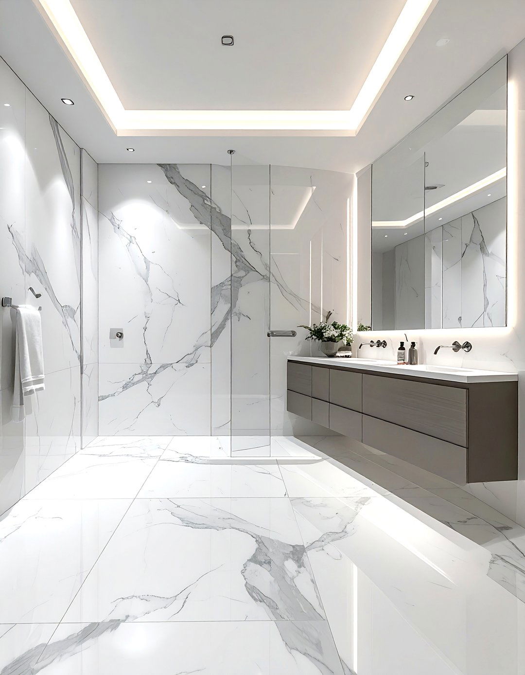 Marble Bathroom Wall - 30 bathroom wall texture ideas