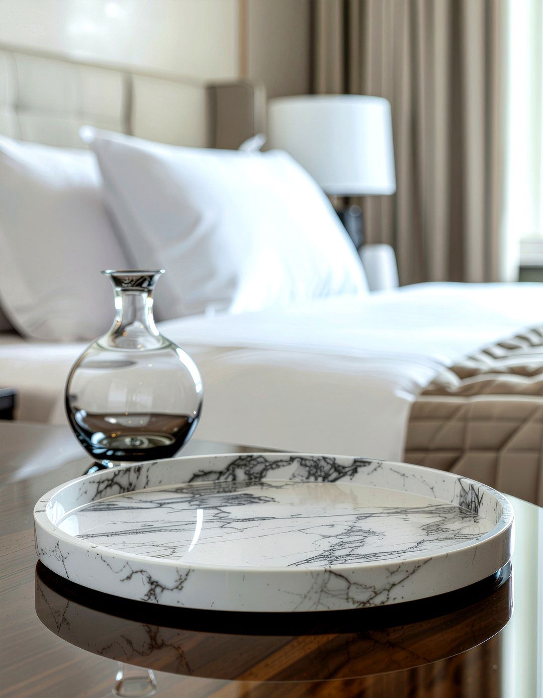 Marble Bedside Tray - 30 bedroom trinket dishes