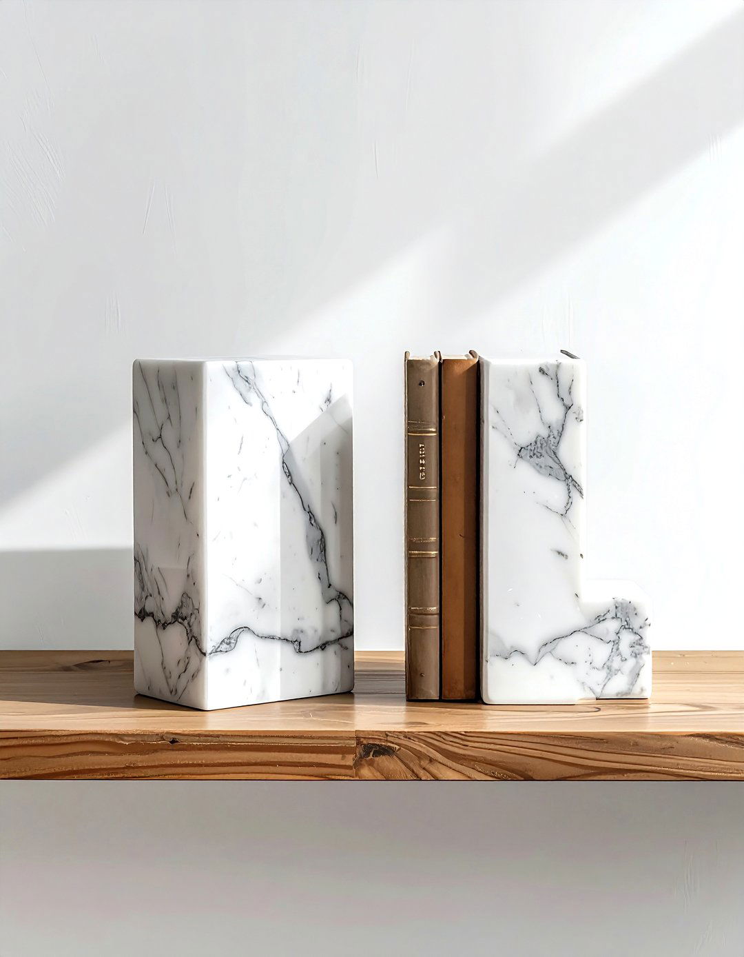 Marble Bookend - 30 marble decor ideas