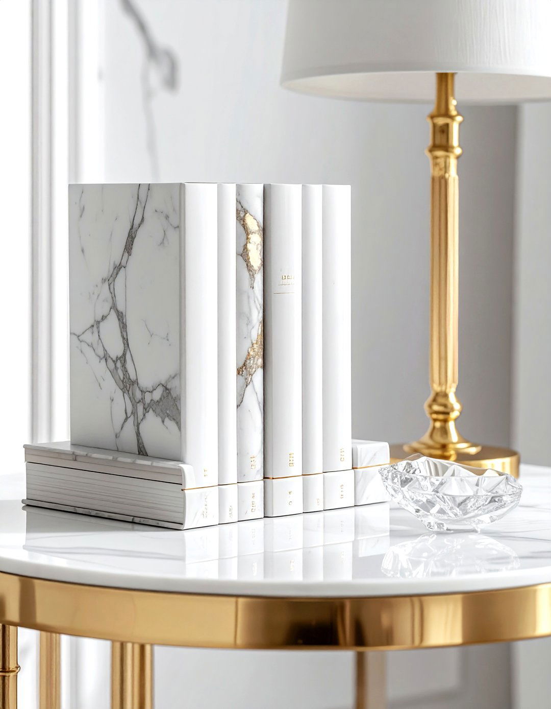 Marble Bookend Set - 30 side table decor ideas