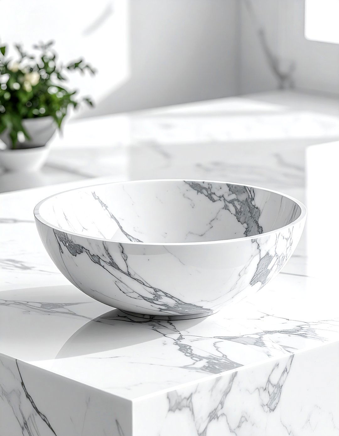 Marble Bowl Centerpiece - 30 bowl centerpiece dining ideas