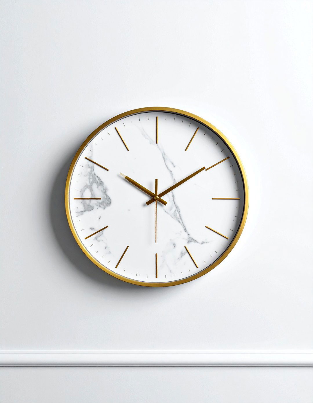 Marble Clock - 30 marble decor ideas