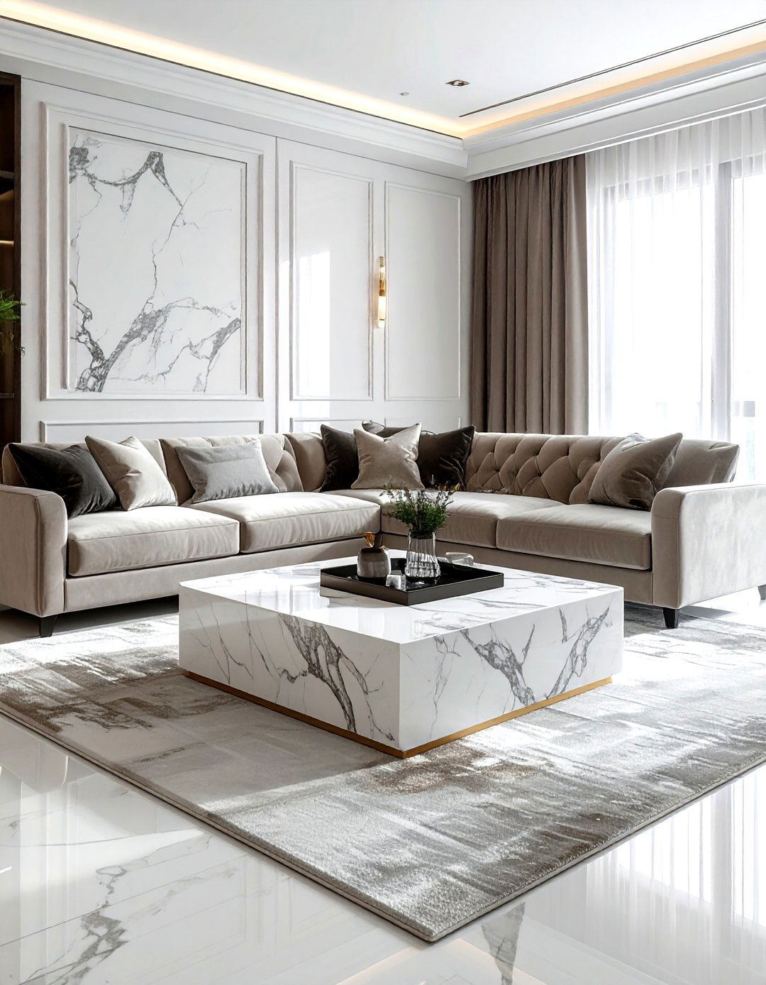 Marble Coffee Table Living Room - 30 plush living room ideas