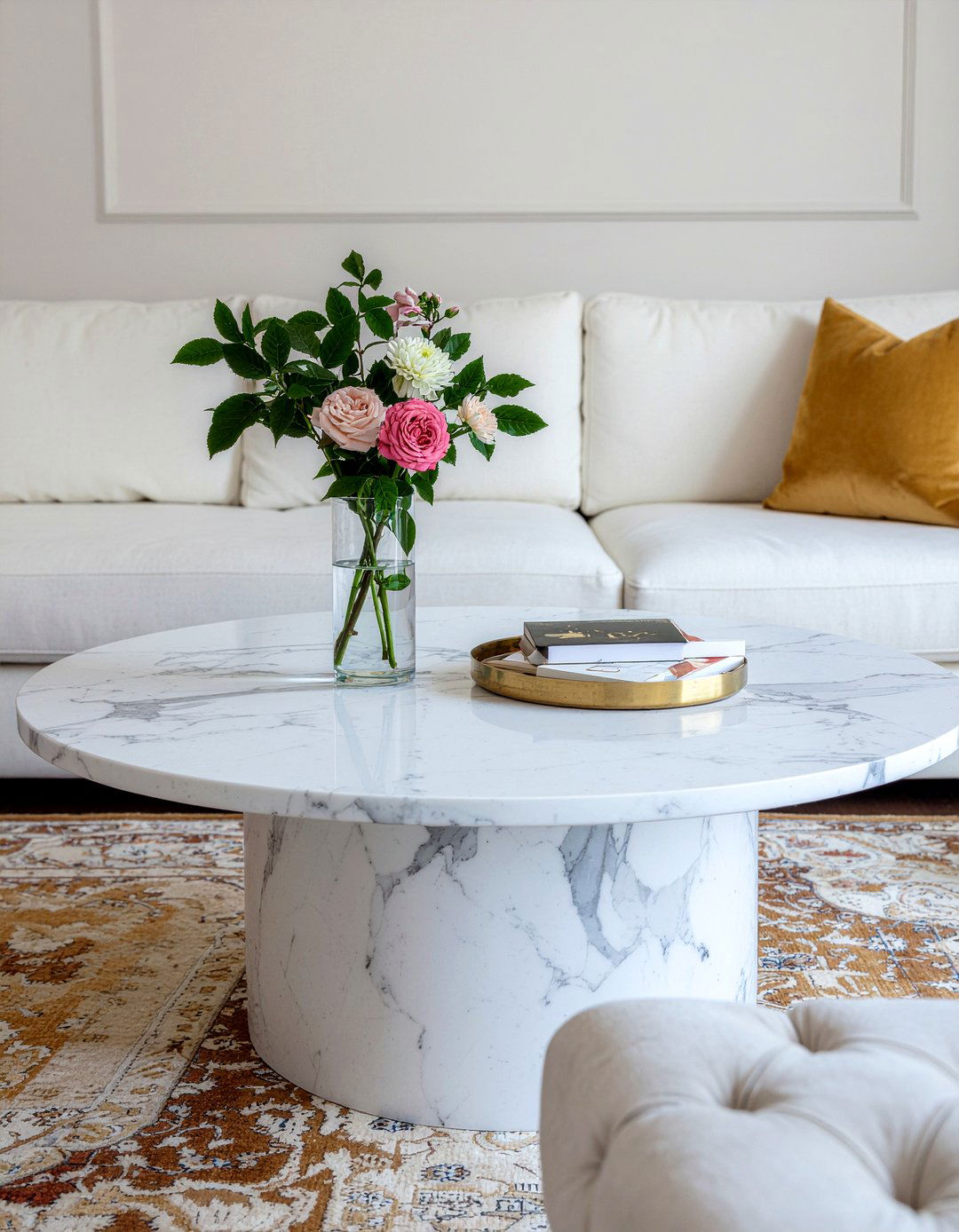 Marble Coffee Table Styling - 30 living room styling ideas