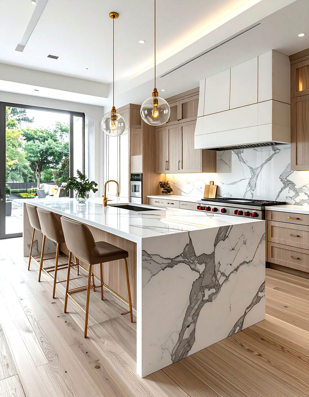 Marble Countertop Kitchen - 30 lake house kitchen ideas