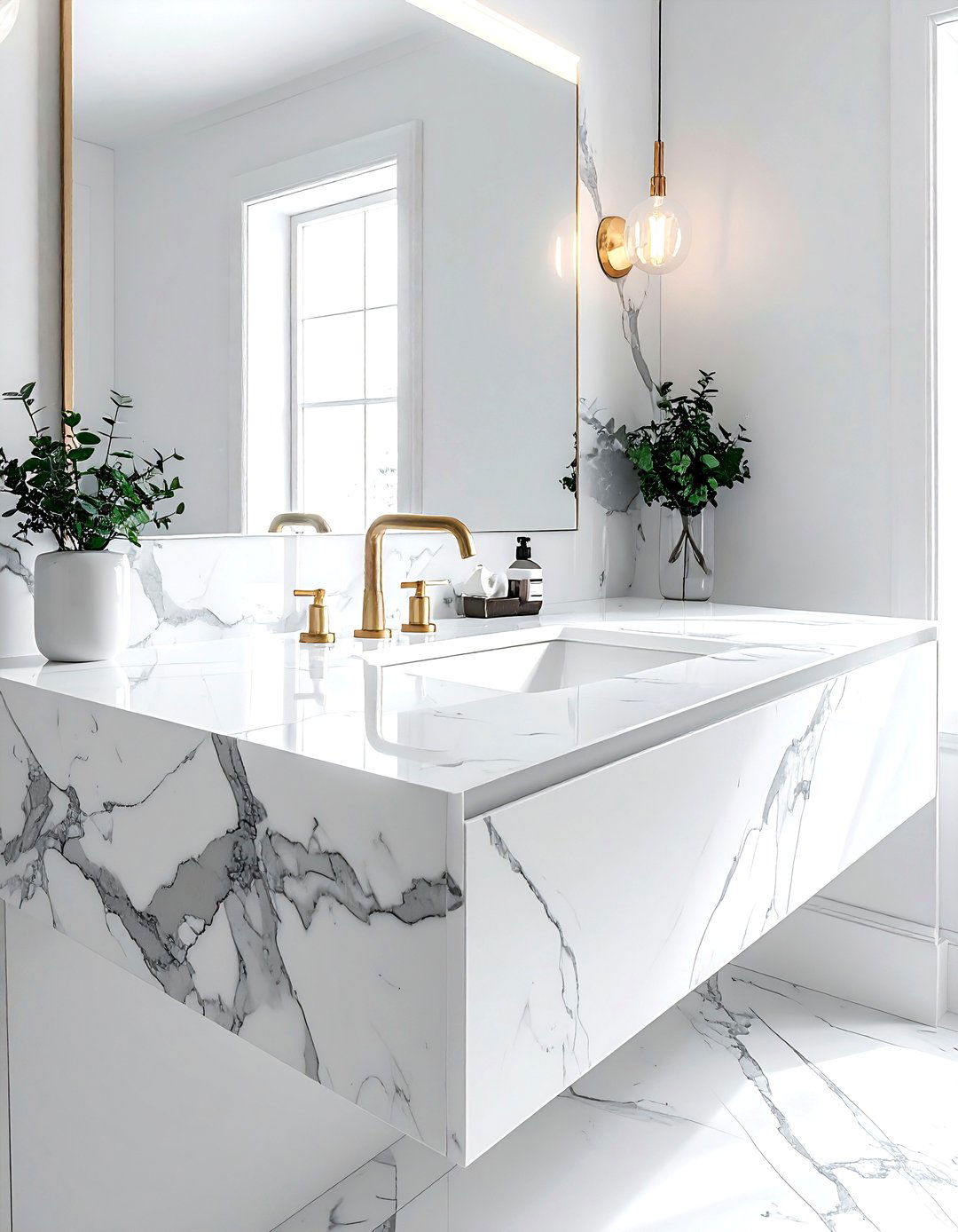 Marble Countertop Surface - 30 bathroom soft settings