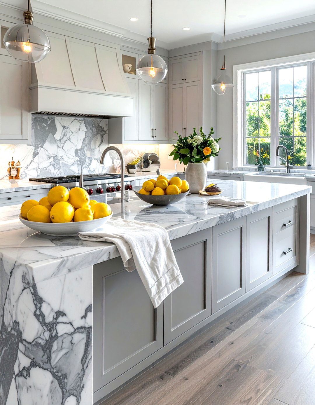 Marble Countertops - 30 kitchen timeless element ideas