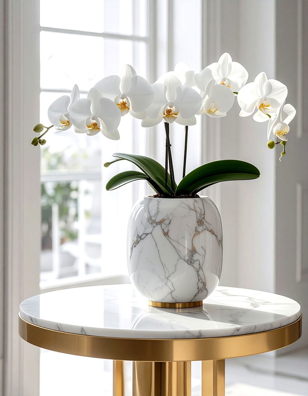 Marble Cylinder Vase - 30 table vase ideas