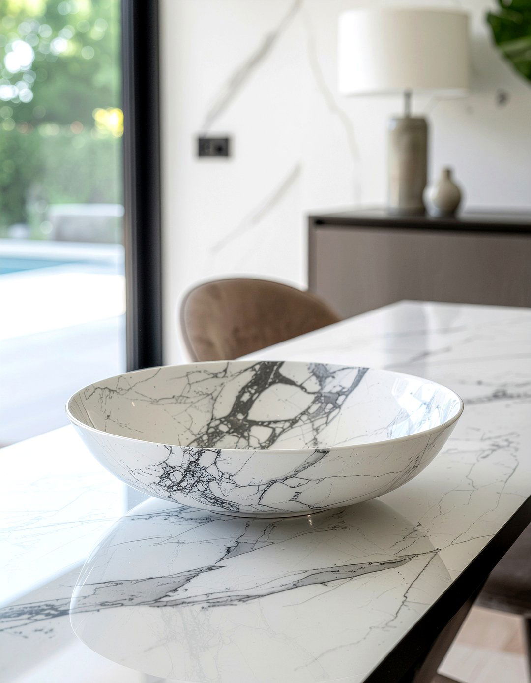 Marble Decorative Bowl - 30 centerpiece dining room ideas