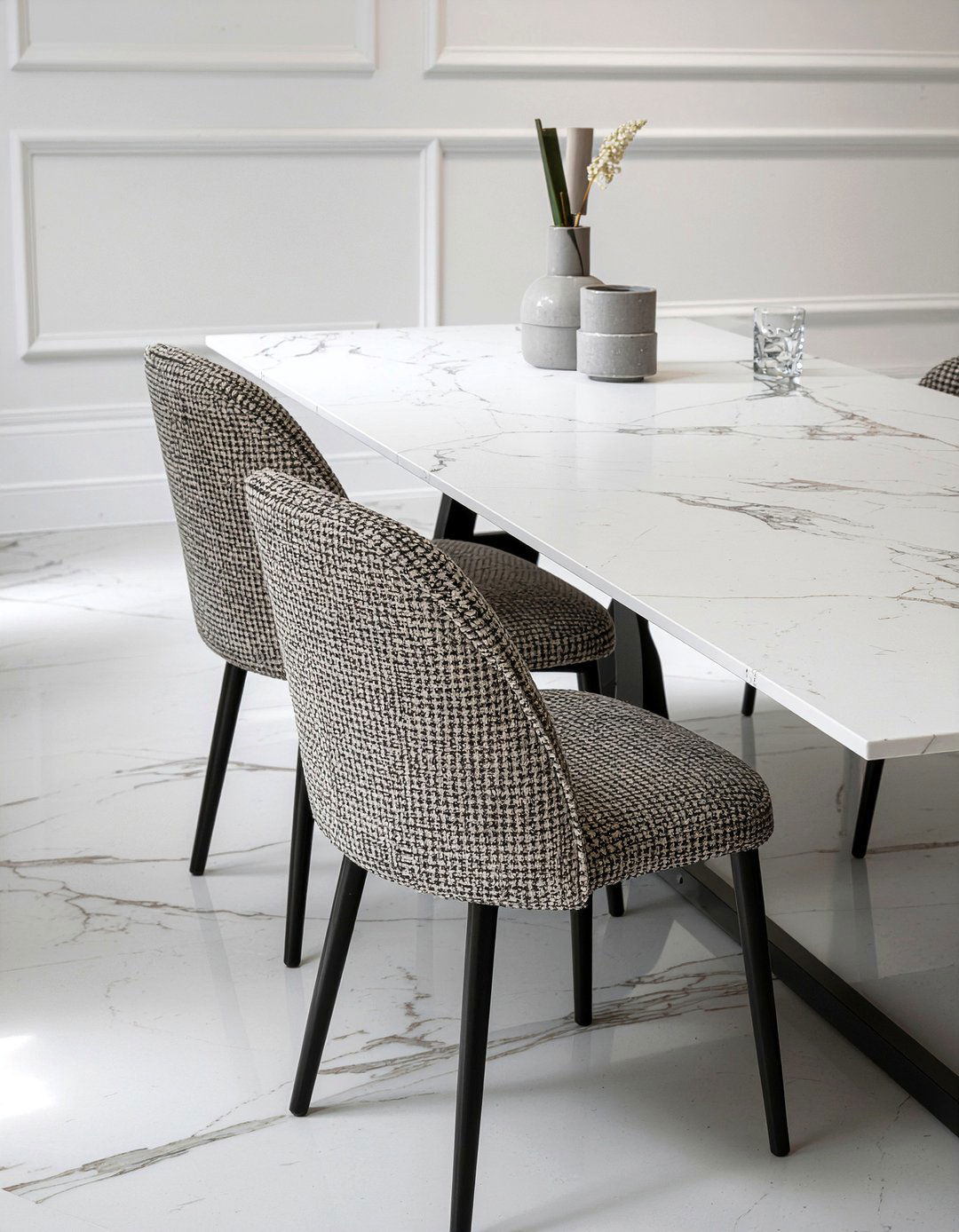 Marble Dining Table - 30 custom dining room ideas