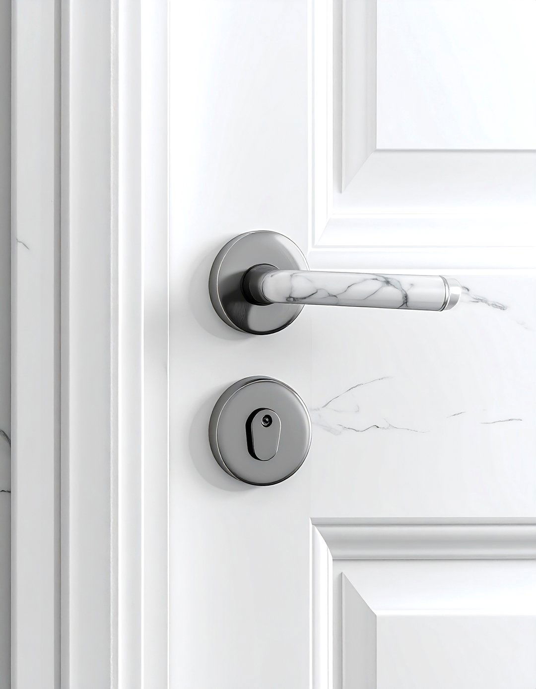 Marble Door Handle - 30 marble decor ideas