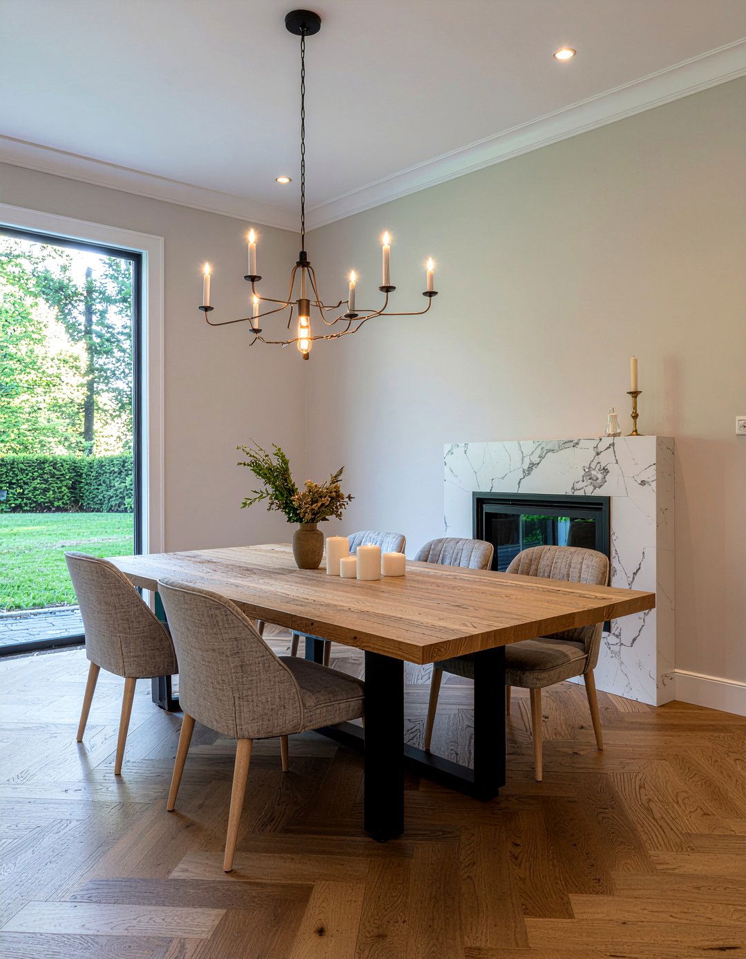 Marble Fireplace Dining Room - 30 Parisian dining room ideas