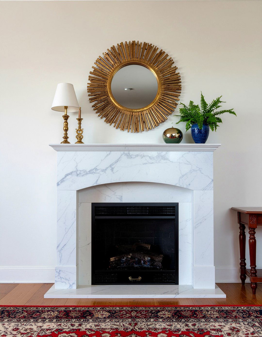 Marble Fireplace Mantel - 30 dining room classic element ideas