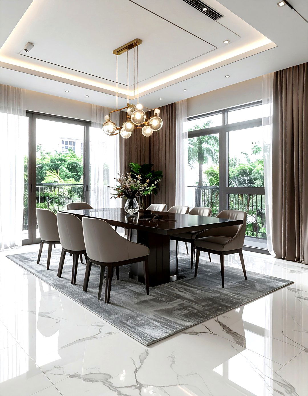 Marble Floor Dining Room - 30 Indian dining room ideas