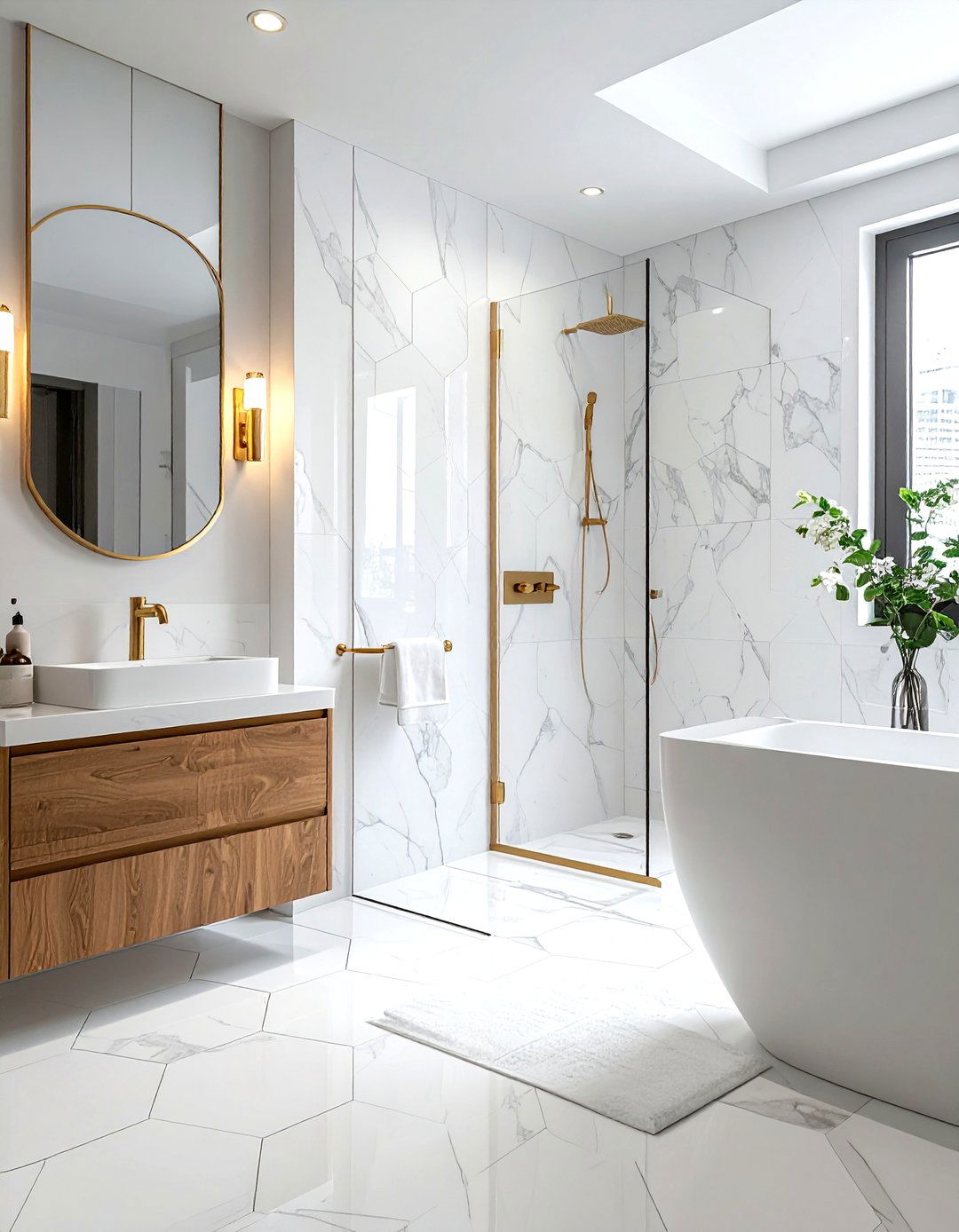 30 Stunning Small Bathroom Tile Ideas to Brighten Spaces