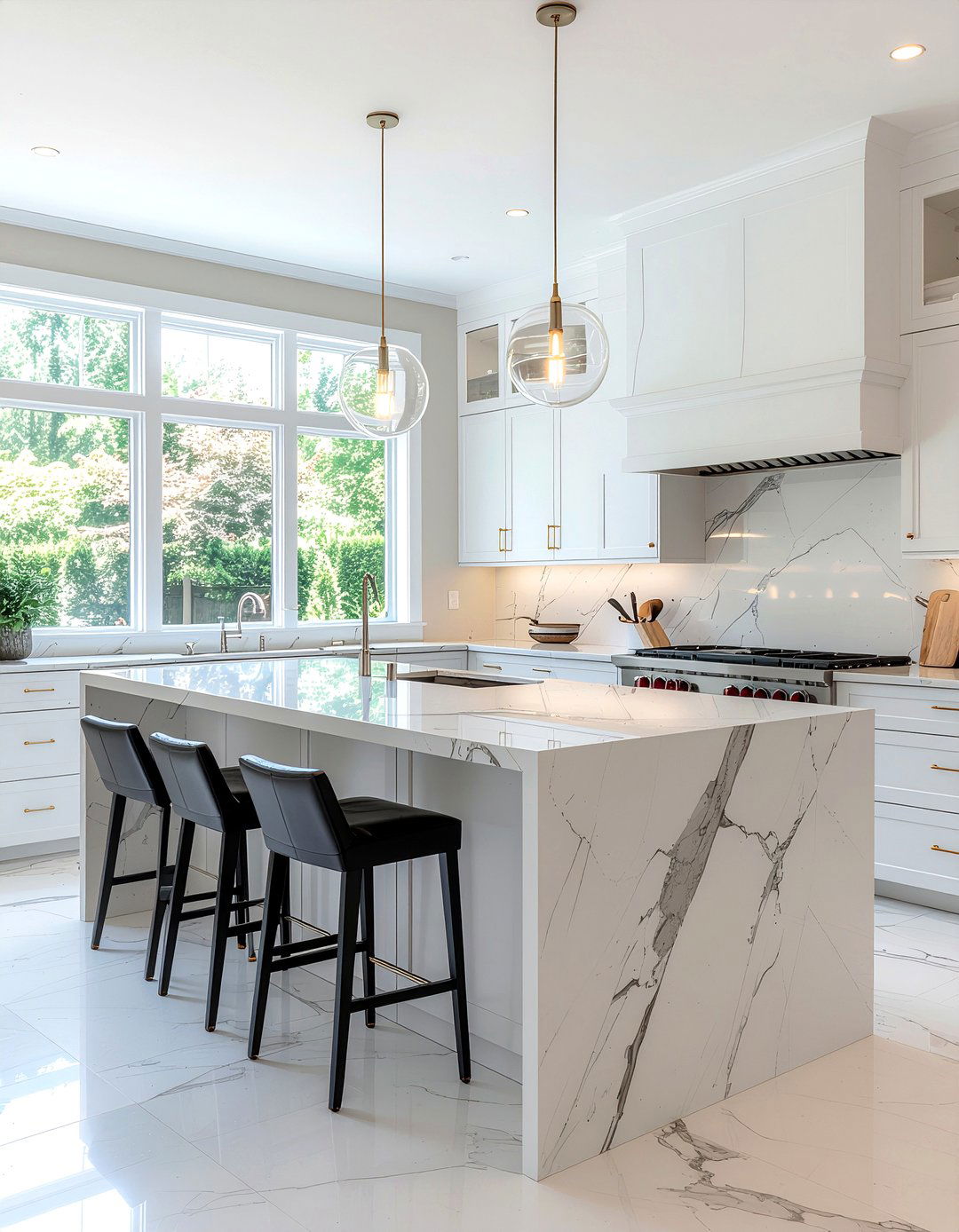 Marble Kitchen Island - 30 focal point ideas