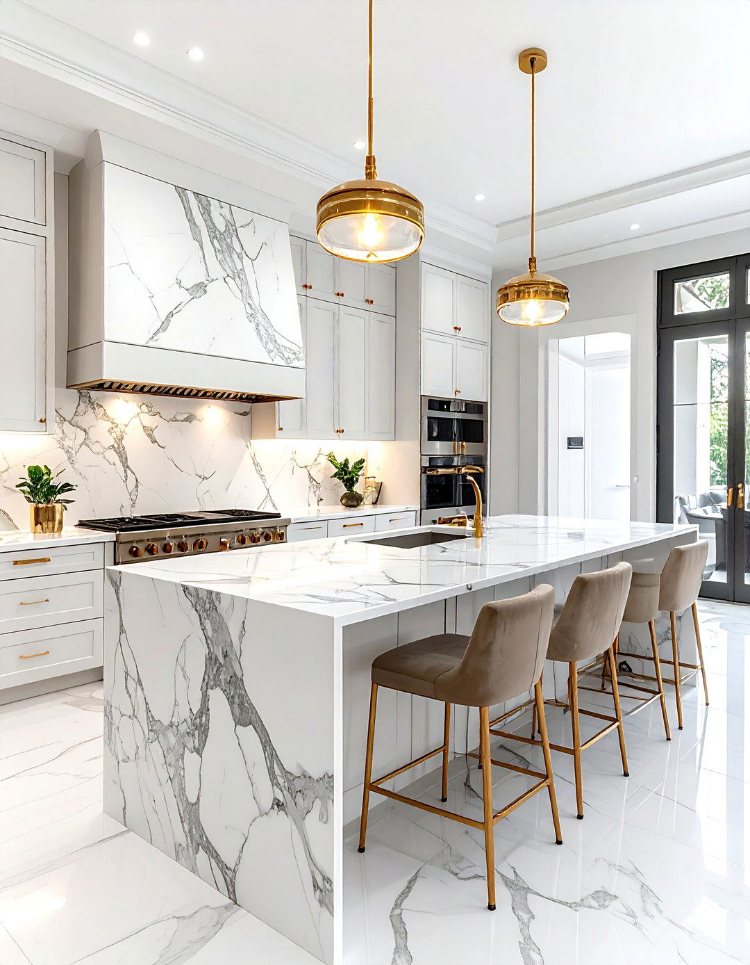 Marble Kitchen - 30 harmonious kitchen ideas