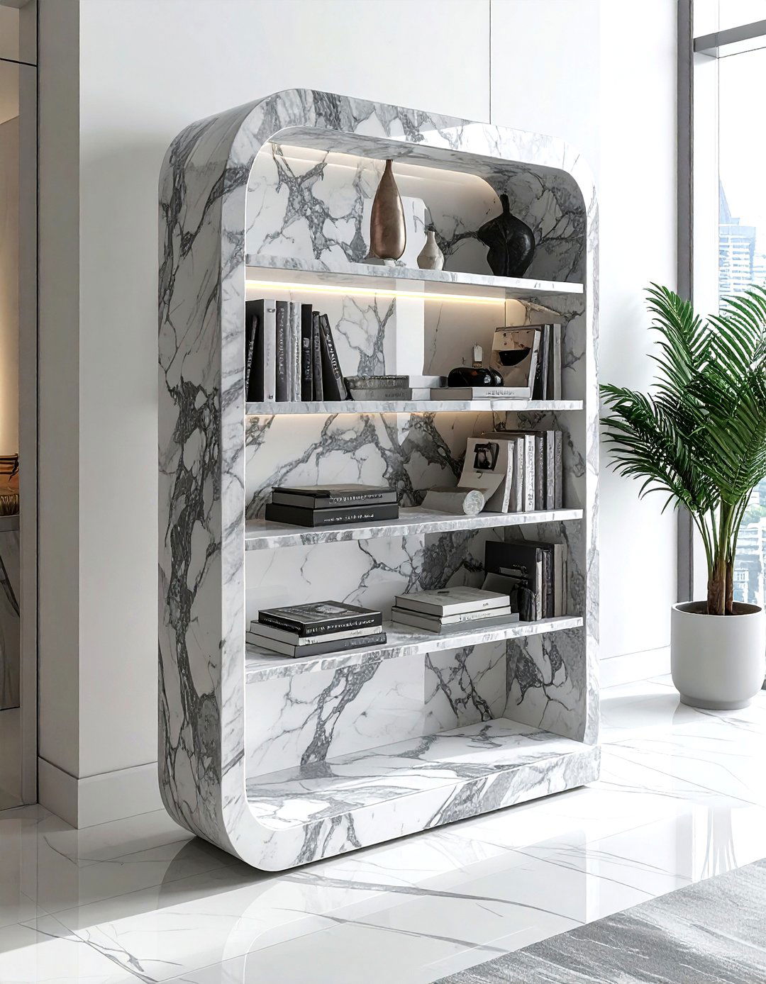 Marble Magazine Rack - 30 living room magazine rack ideas